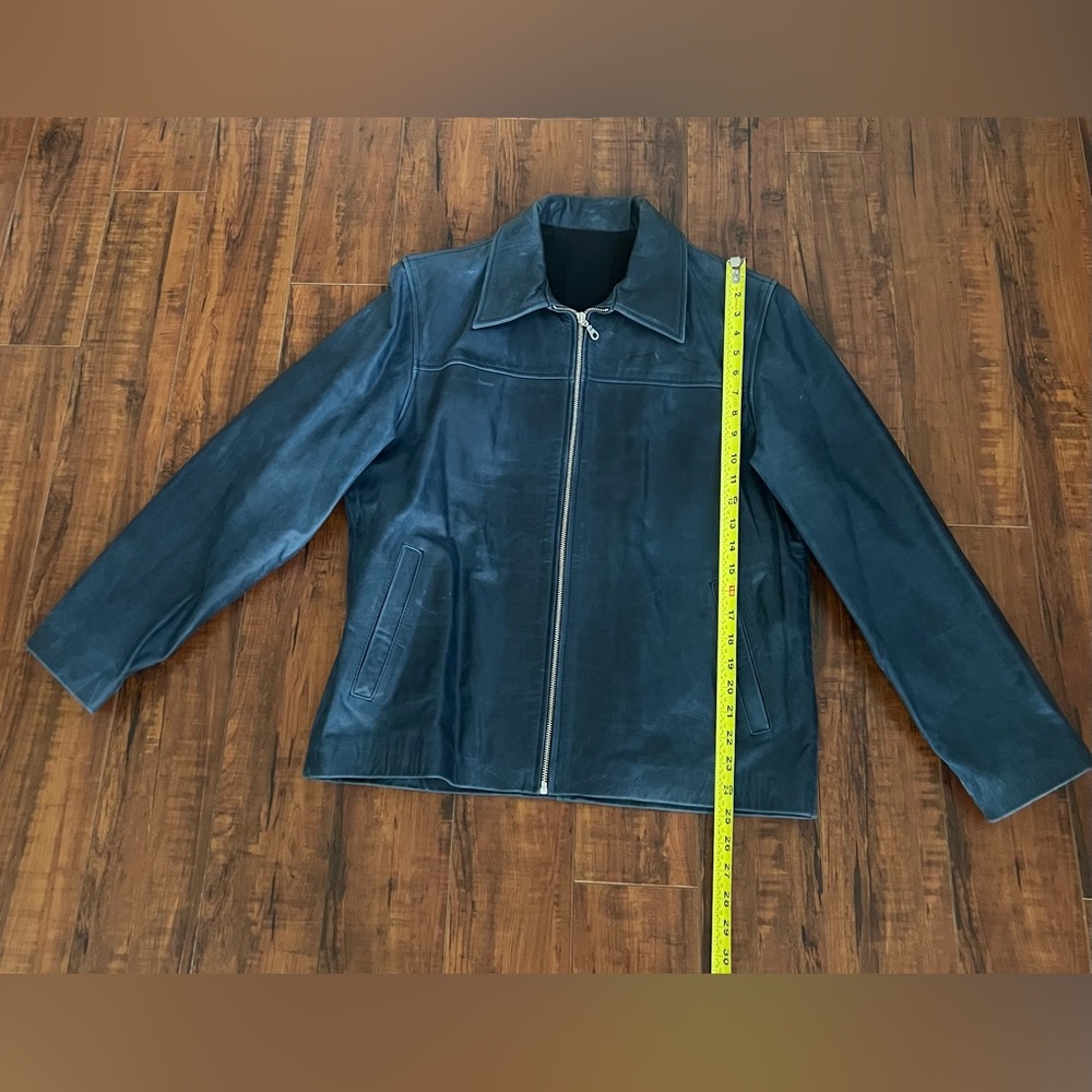 7 For All Mankind Men’s Leather Jacket - Picture 5 of 12